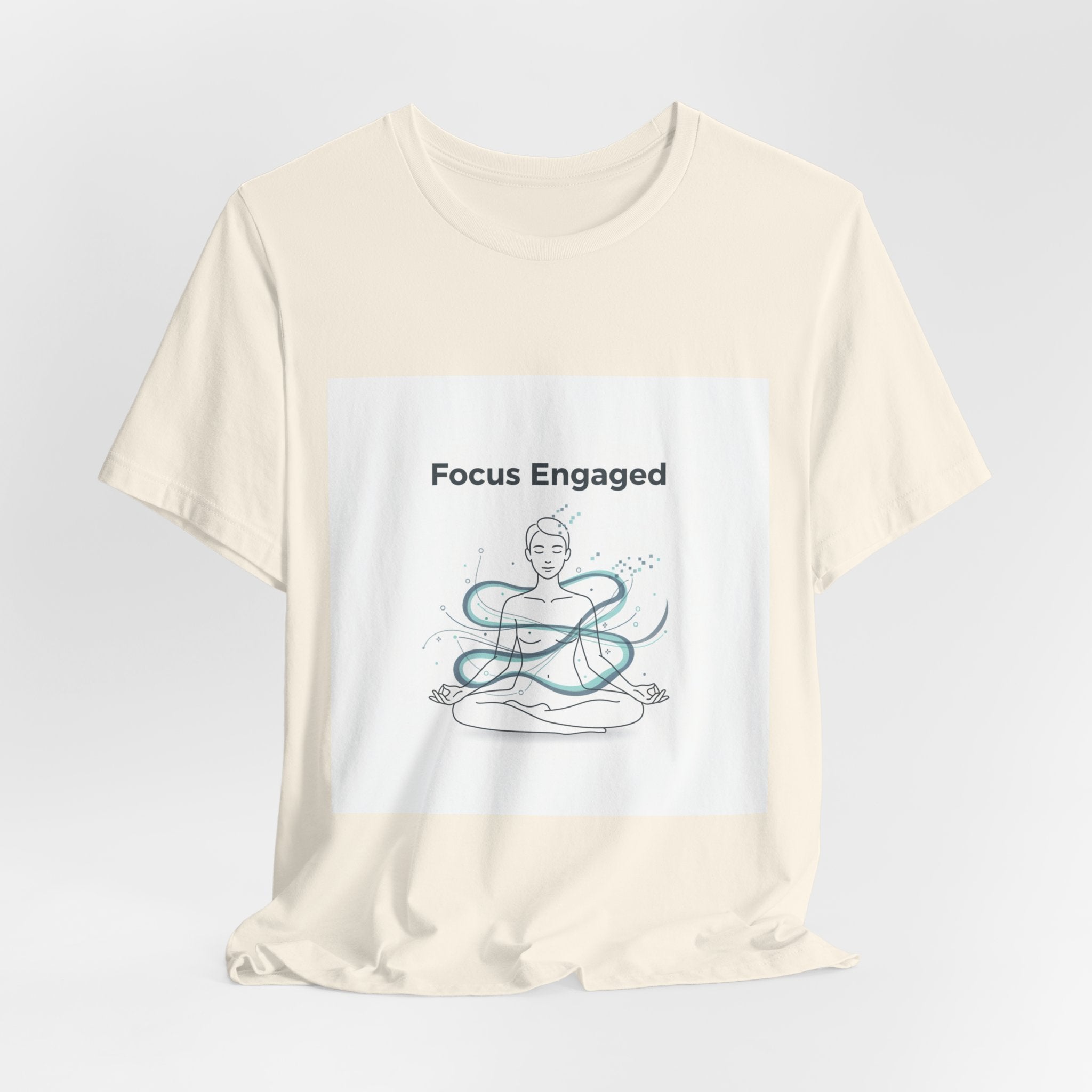Focus Engaged T-Shirt | Flow State productivity art, ADHD merch