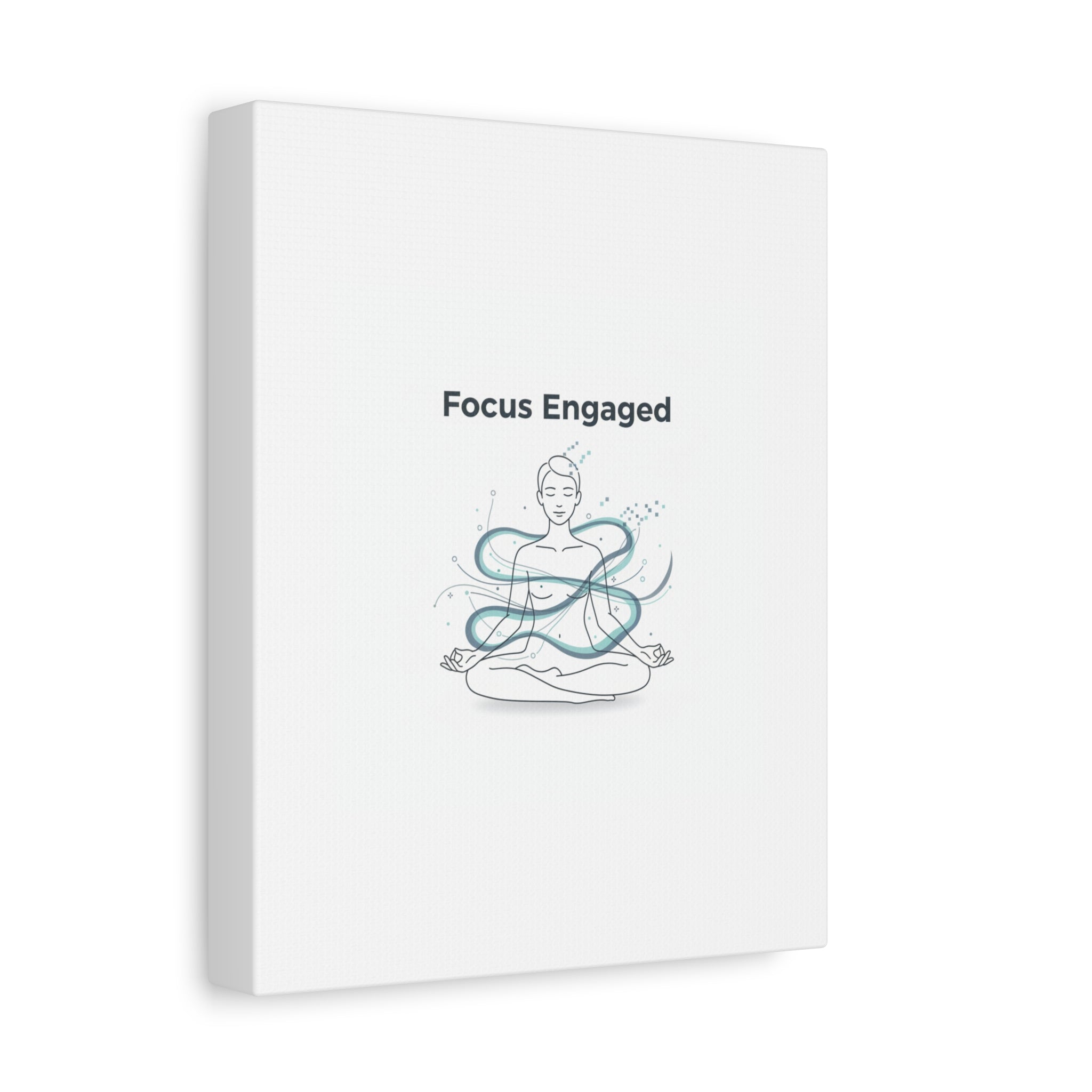 Focus Engaged Canvas, flow state poster | productivity art, ADHD merch