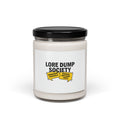 Lore Dump Society Candle | Scented Soy Candle, Warning Sign Label
