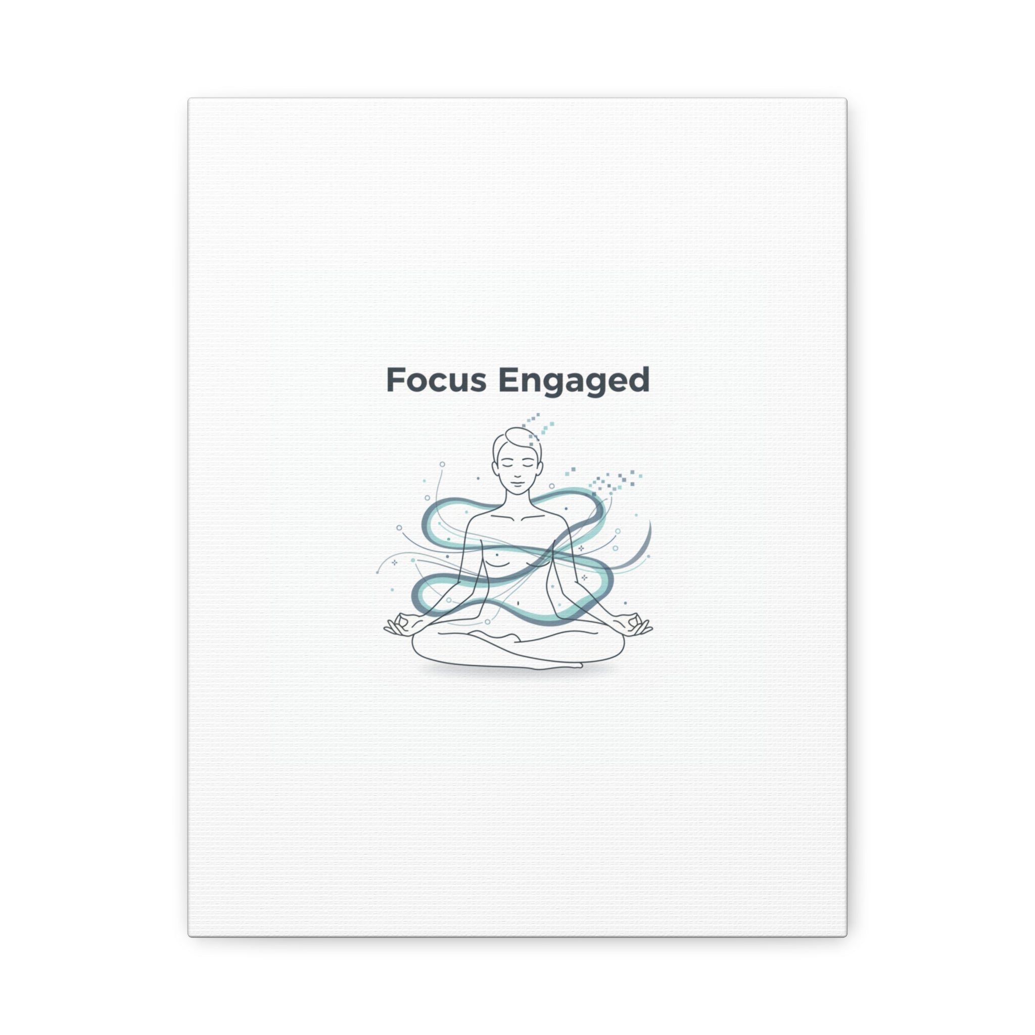 Focus Engaged Canvas, flow state poster | productivity art, ADHD merch