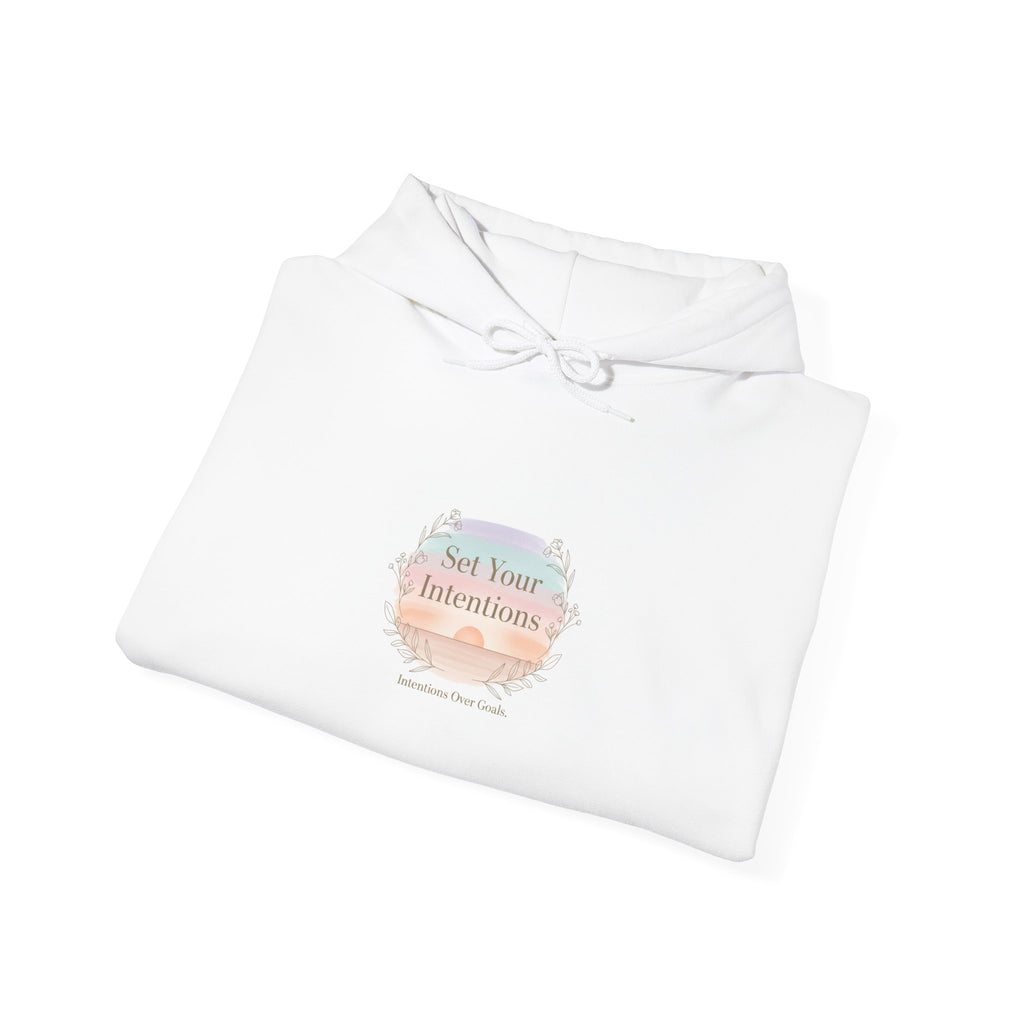 Gentle Intentions Hoodie | intention sticker, mindful goal shirt