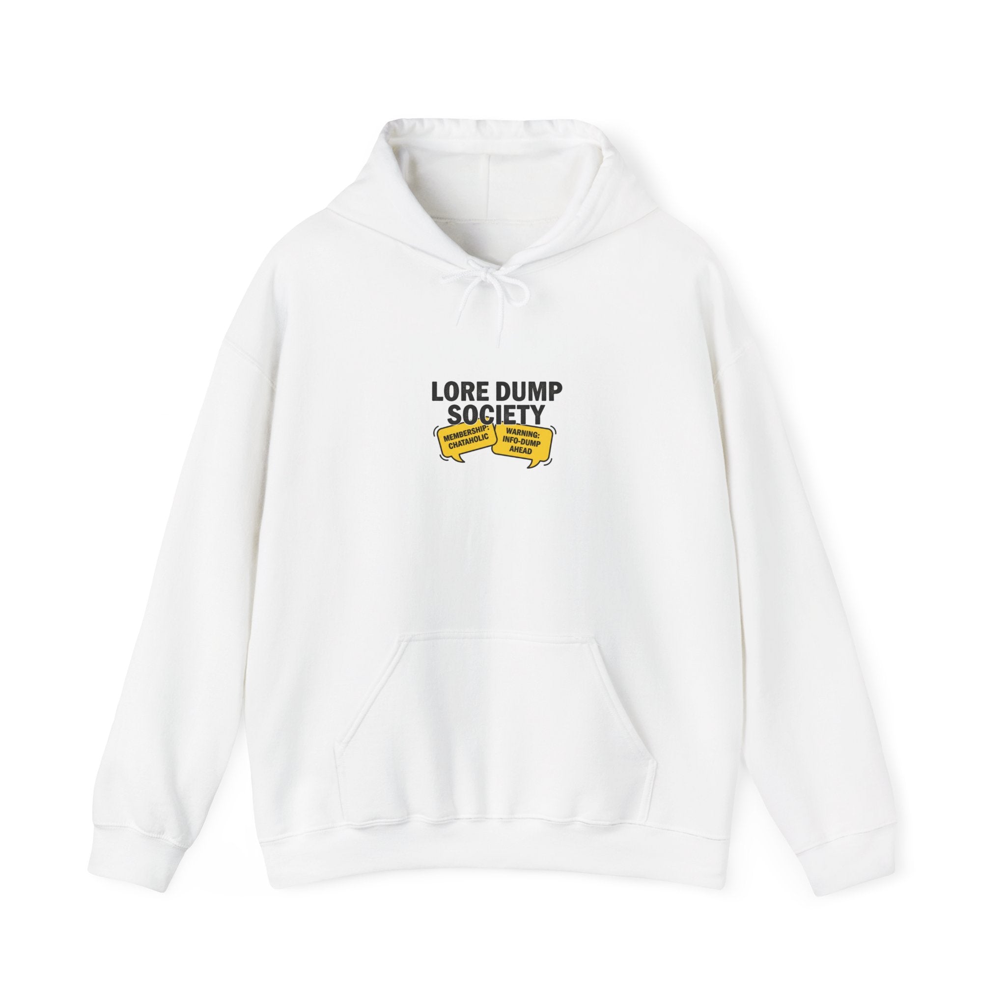 Lore Dump Society Hoodie | oversharing meme, lore club badge