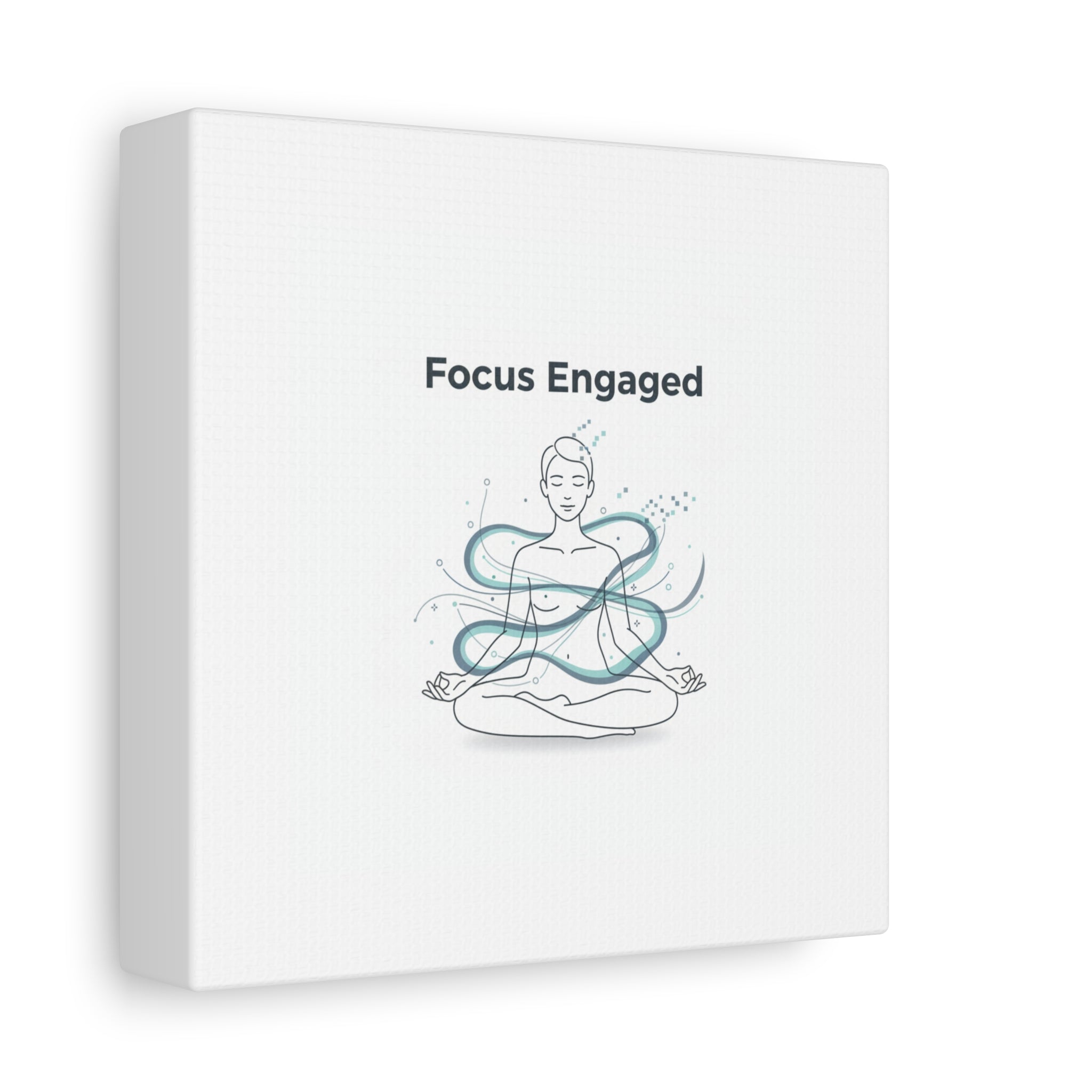 Focus Engaged Canvas, flow state poster | productivity art, ADHD merch