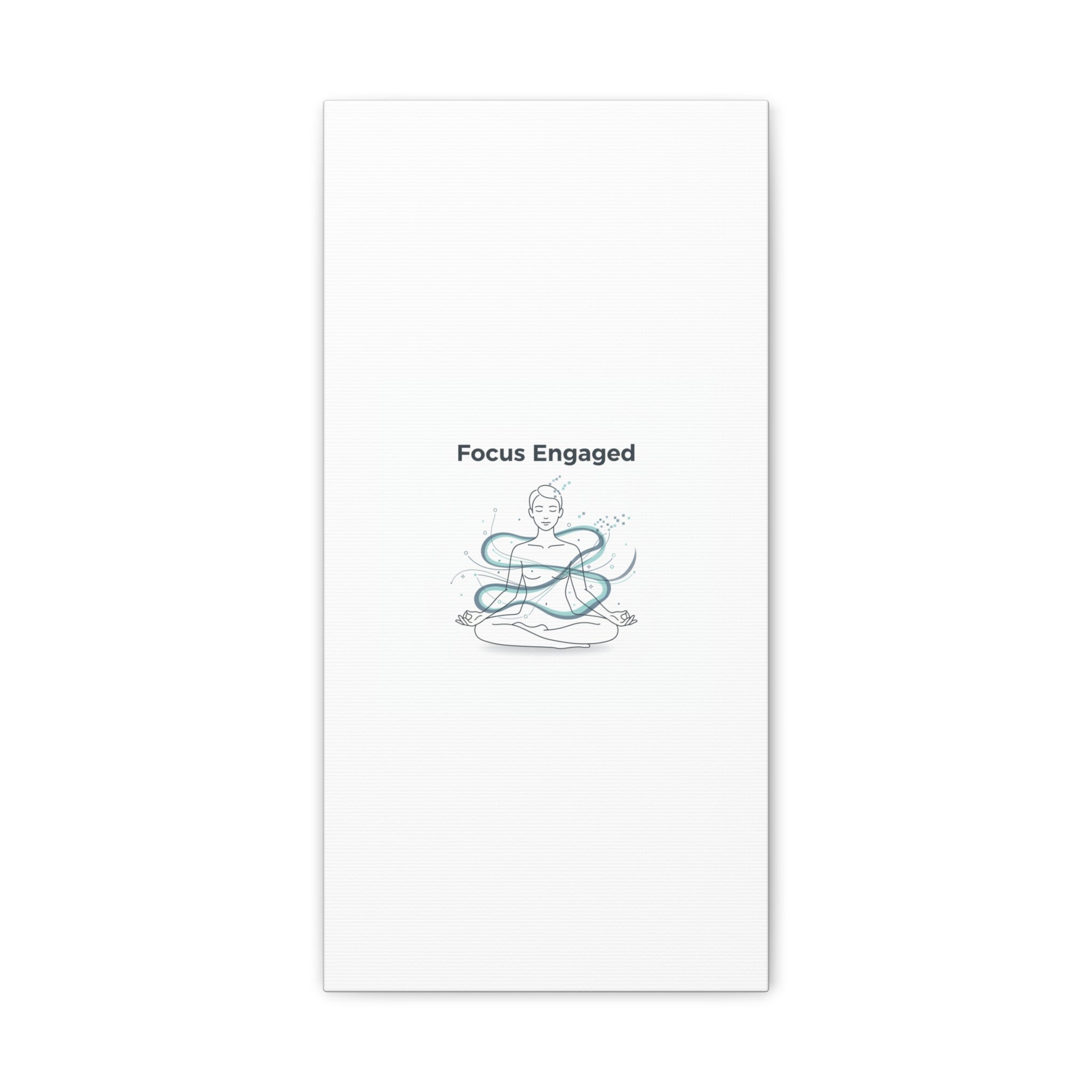 Focus Engaged Canvas, flow state poster | productivity art, ADHD merch