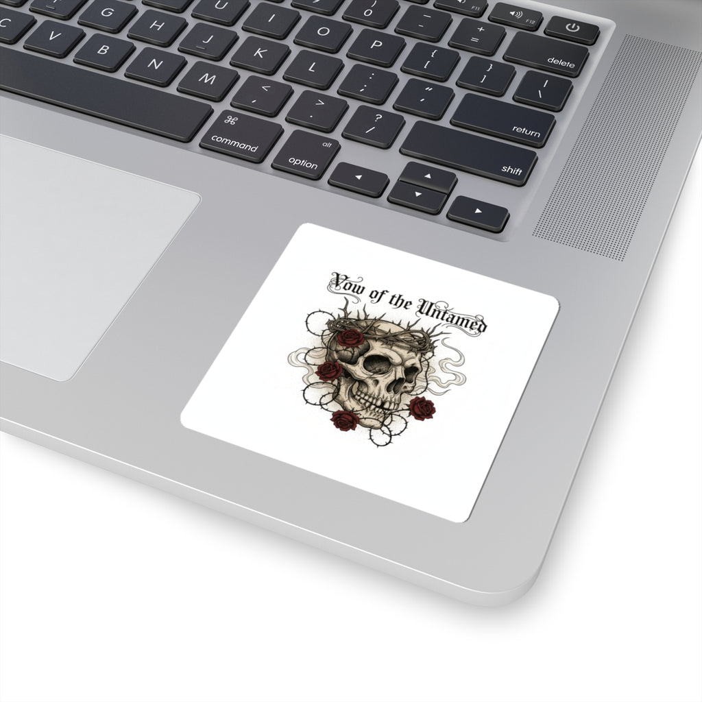 Western Skull & Roses Kiss-Cut Stickers | Western-Gothic, Gothic Americana