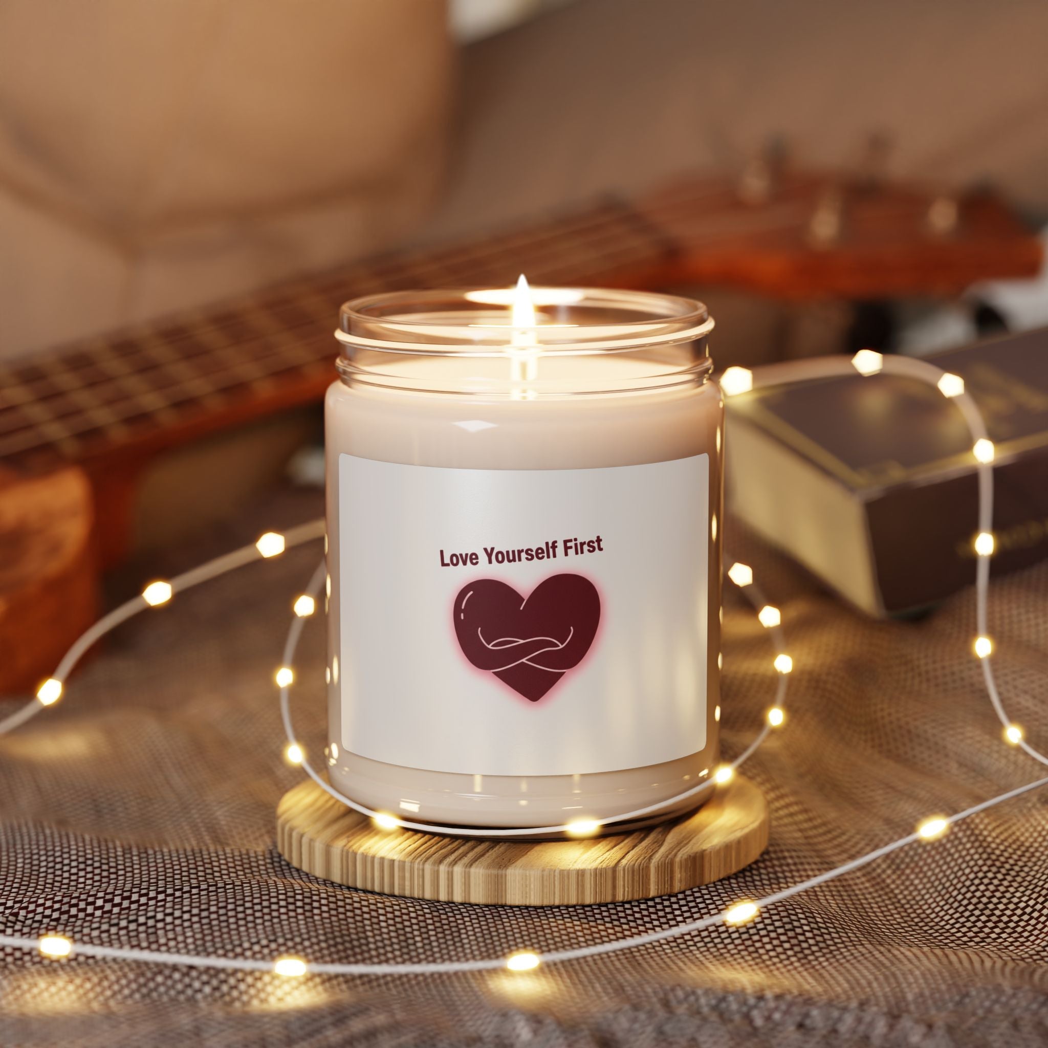 Love Yourself First Candle | Anti‑Valentine, Dark Heart Soy Candle