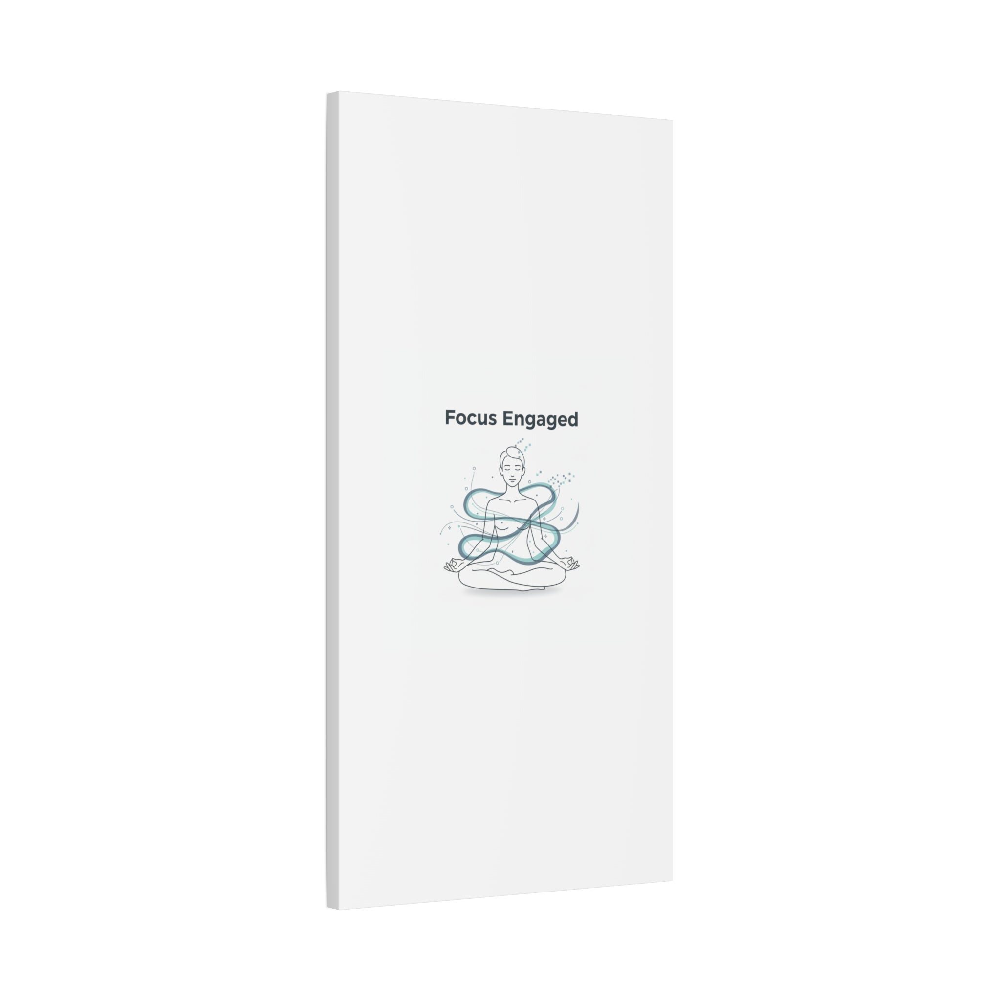 Focus Engaged Canvas, flow state poster | productivity art, ADHD merch