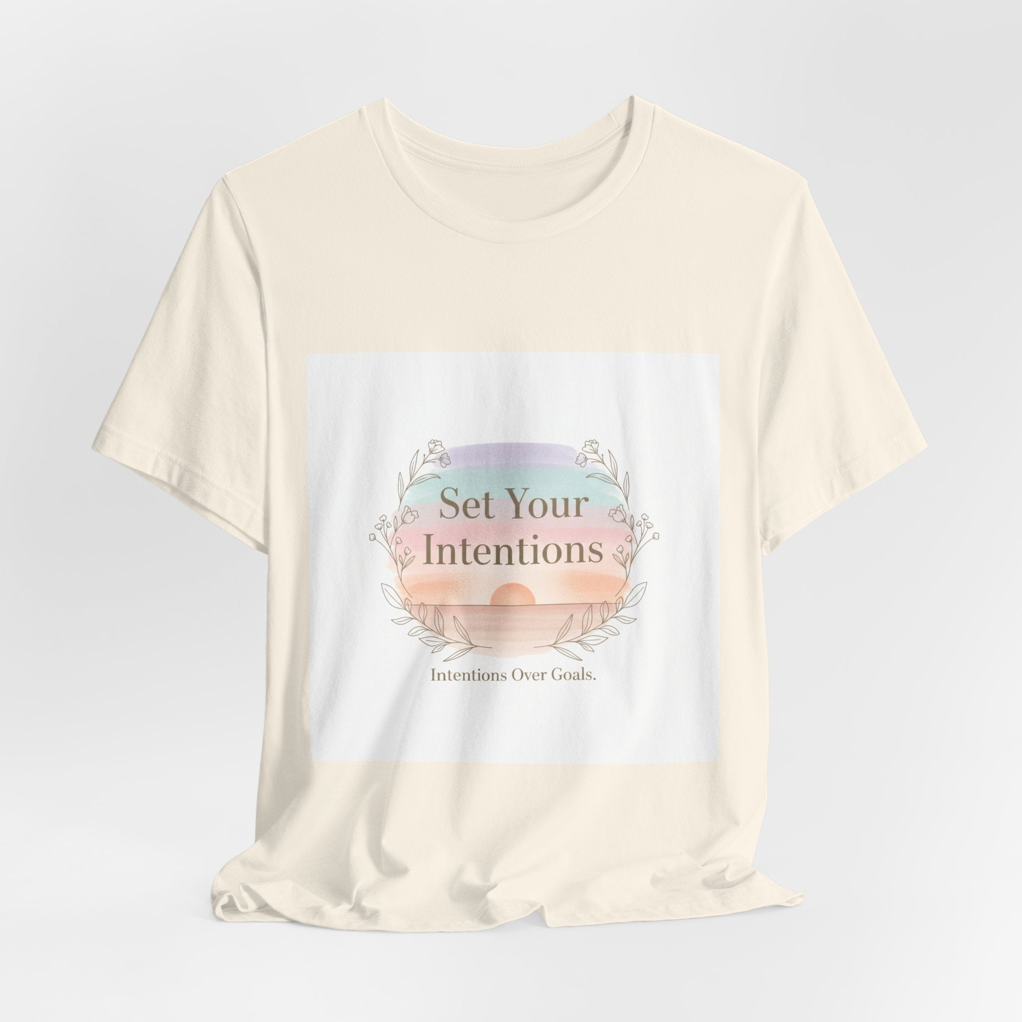 Set Your Intentions Tee | mindful intention shirt, gentle resolution