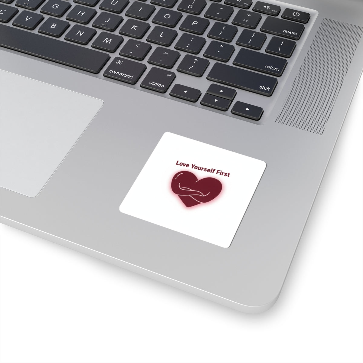 Love Yourself First Sticker | anti love, edgy heart decal