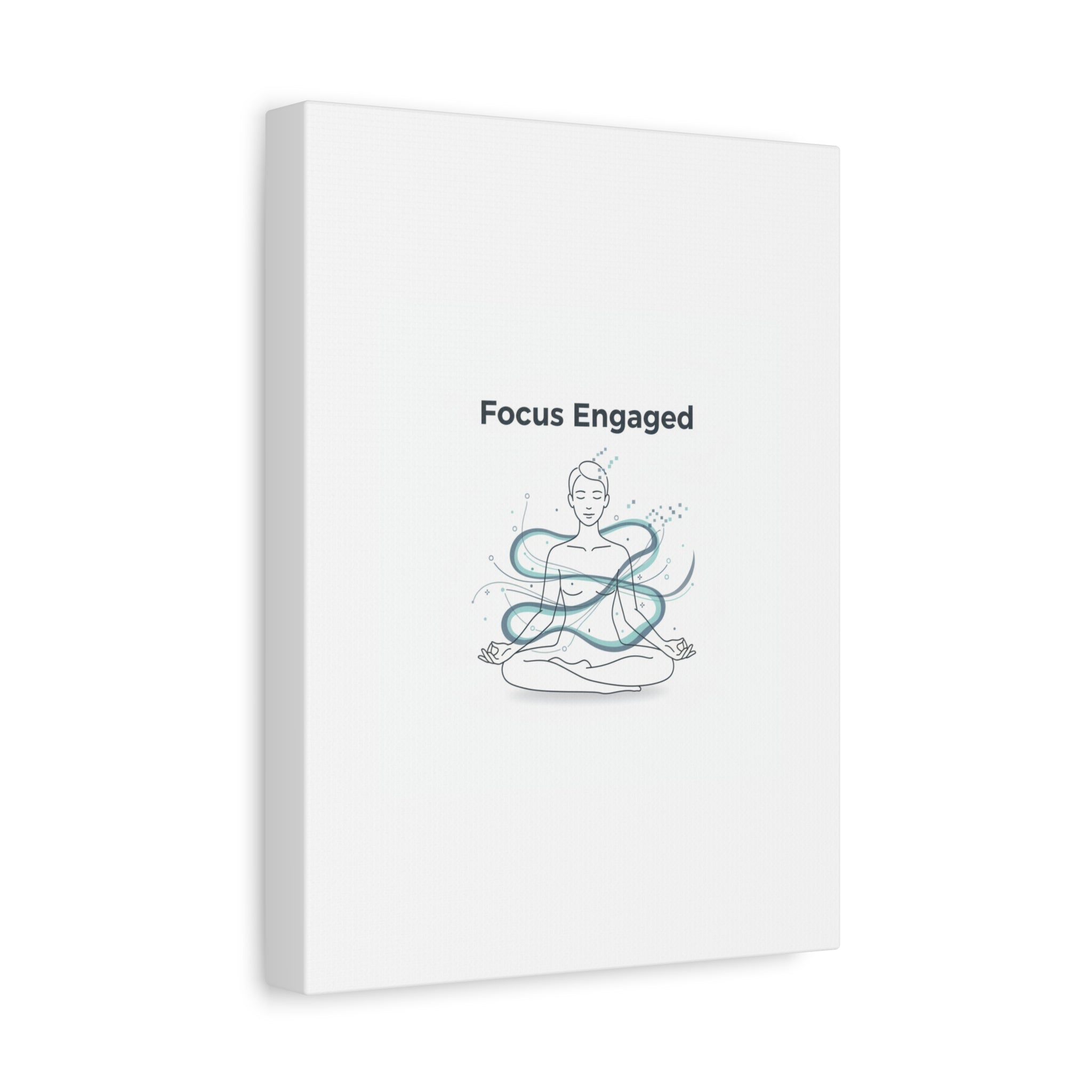 Focus Engaged Canvas, flow state poster | productivity art, ADHD merch