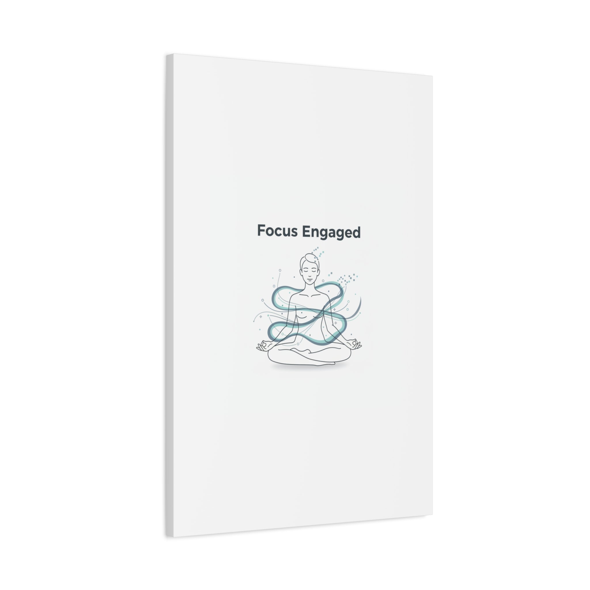 Focus Engaged Canvas, flow state poster | productivity art, ADHD merch