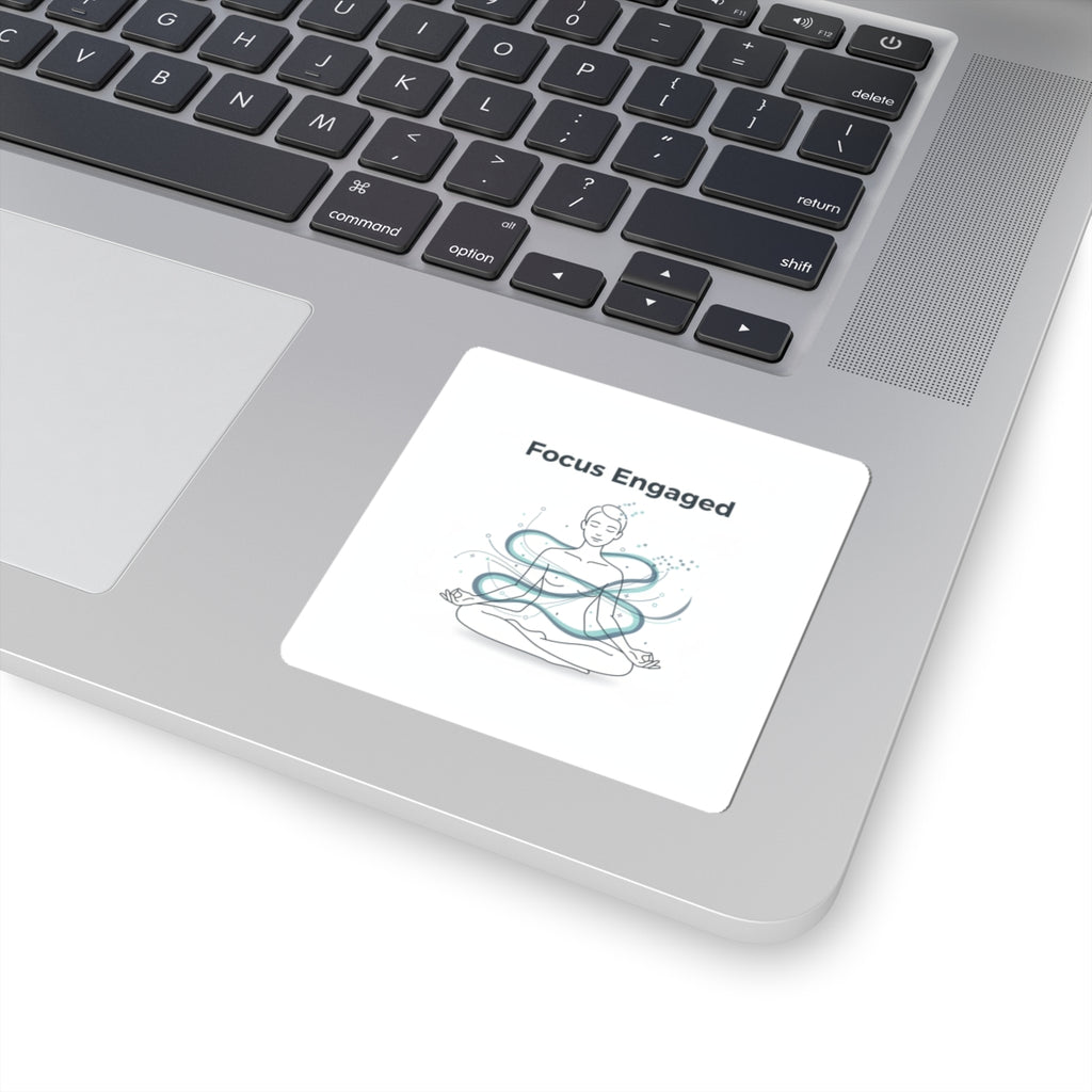 Focus Engaged Kiss-Cut Sticker | Flow State, Productivity Motivation