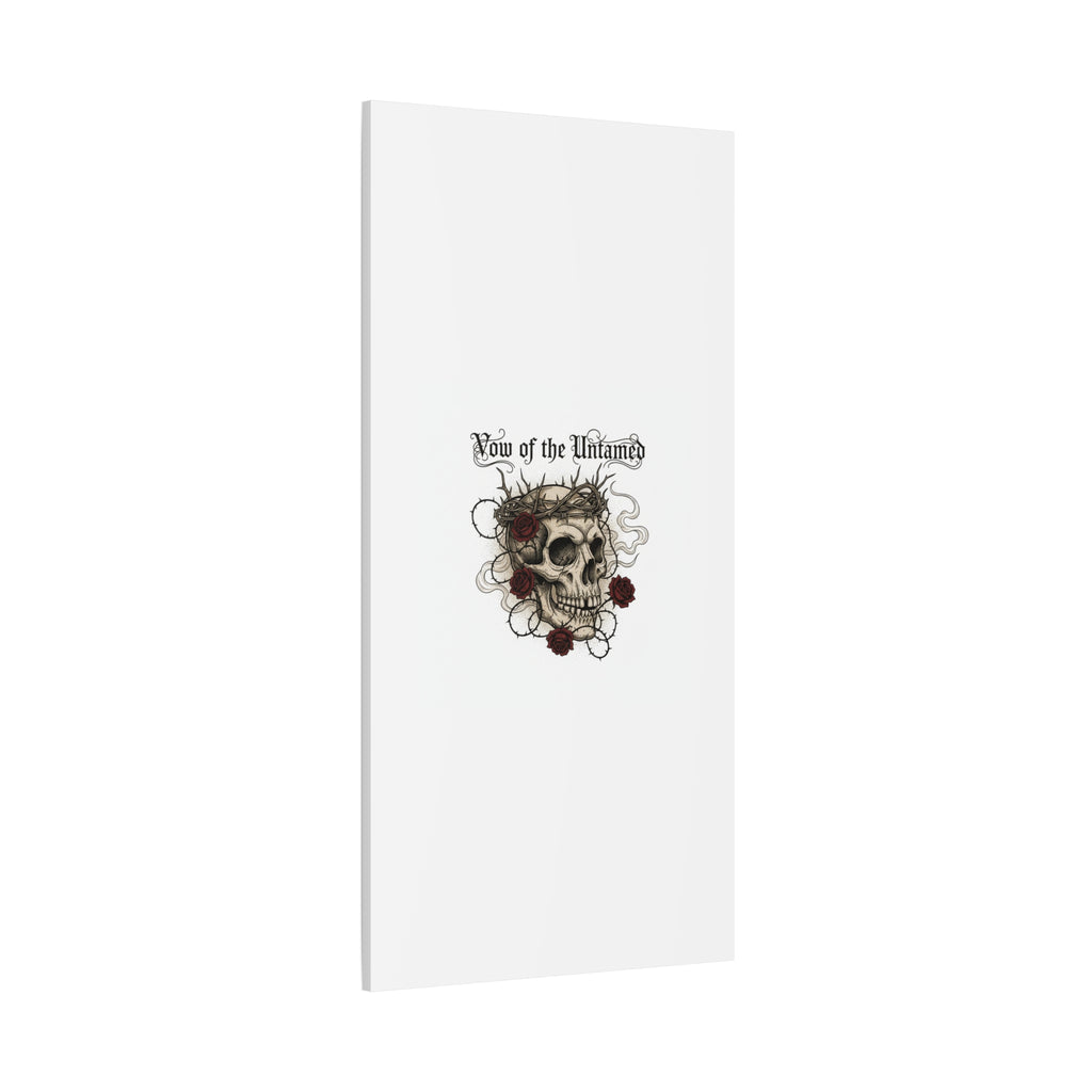 Vow of the Untamed Skull Canvas | western skull art, gothic Americana