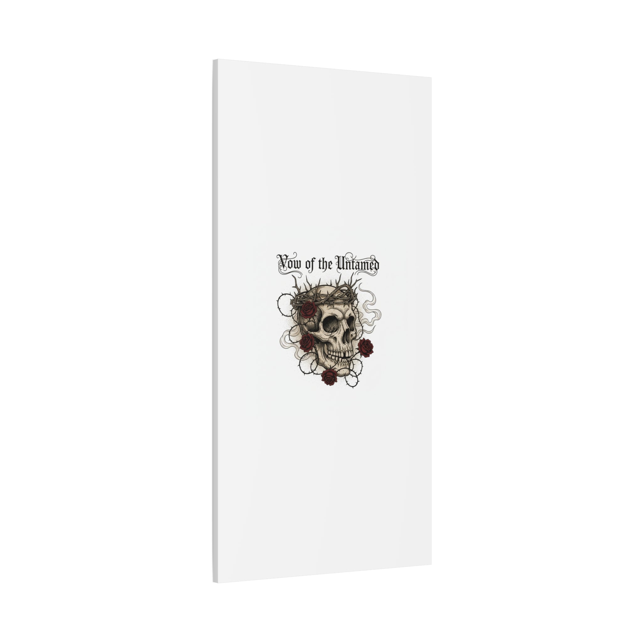 Vow of the Untamed Skull Canvas | western skull art, gothic Americana