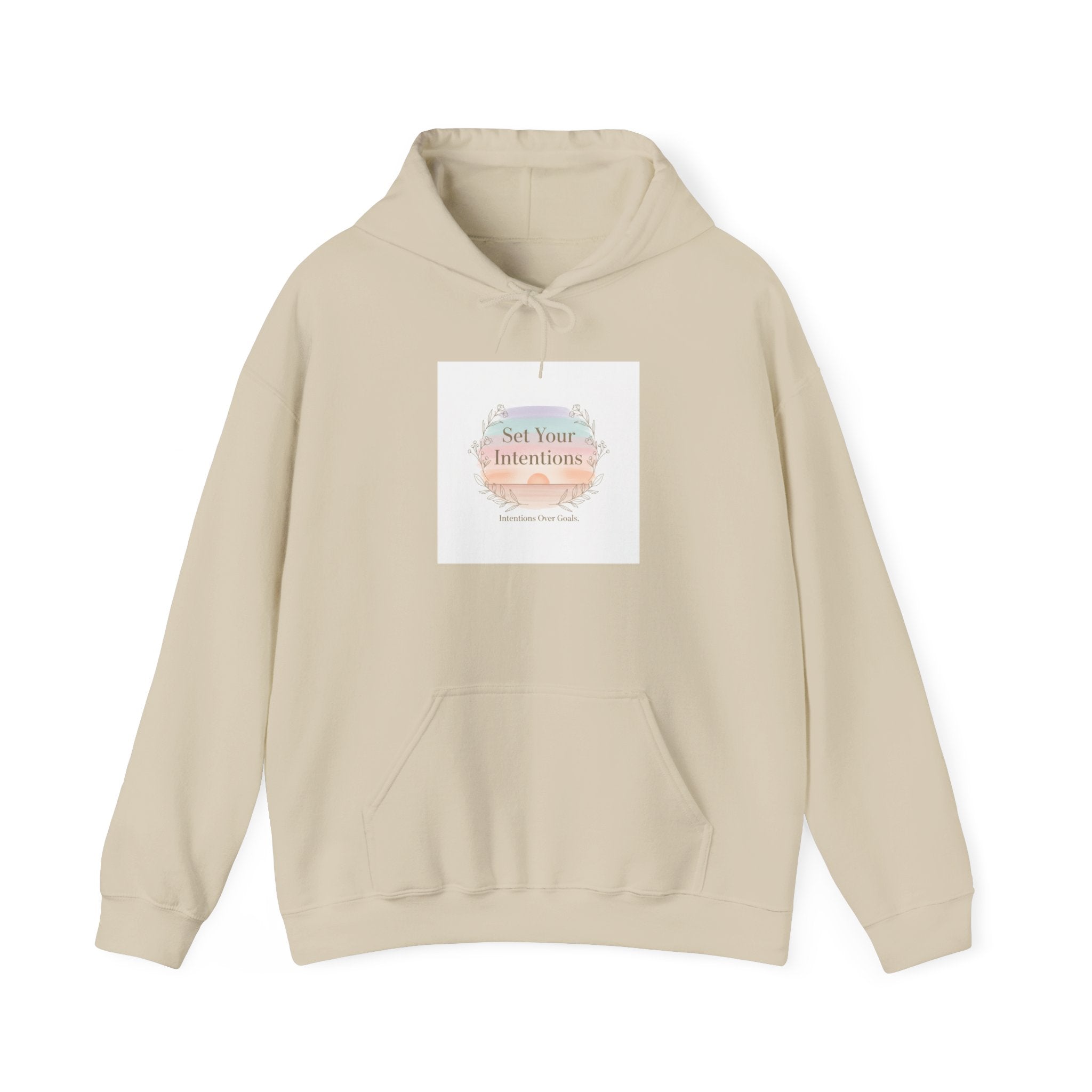 Gentle Intentions Hoodie | intention sticker, mindful goal shirt