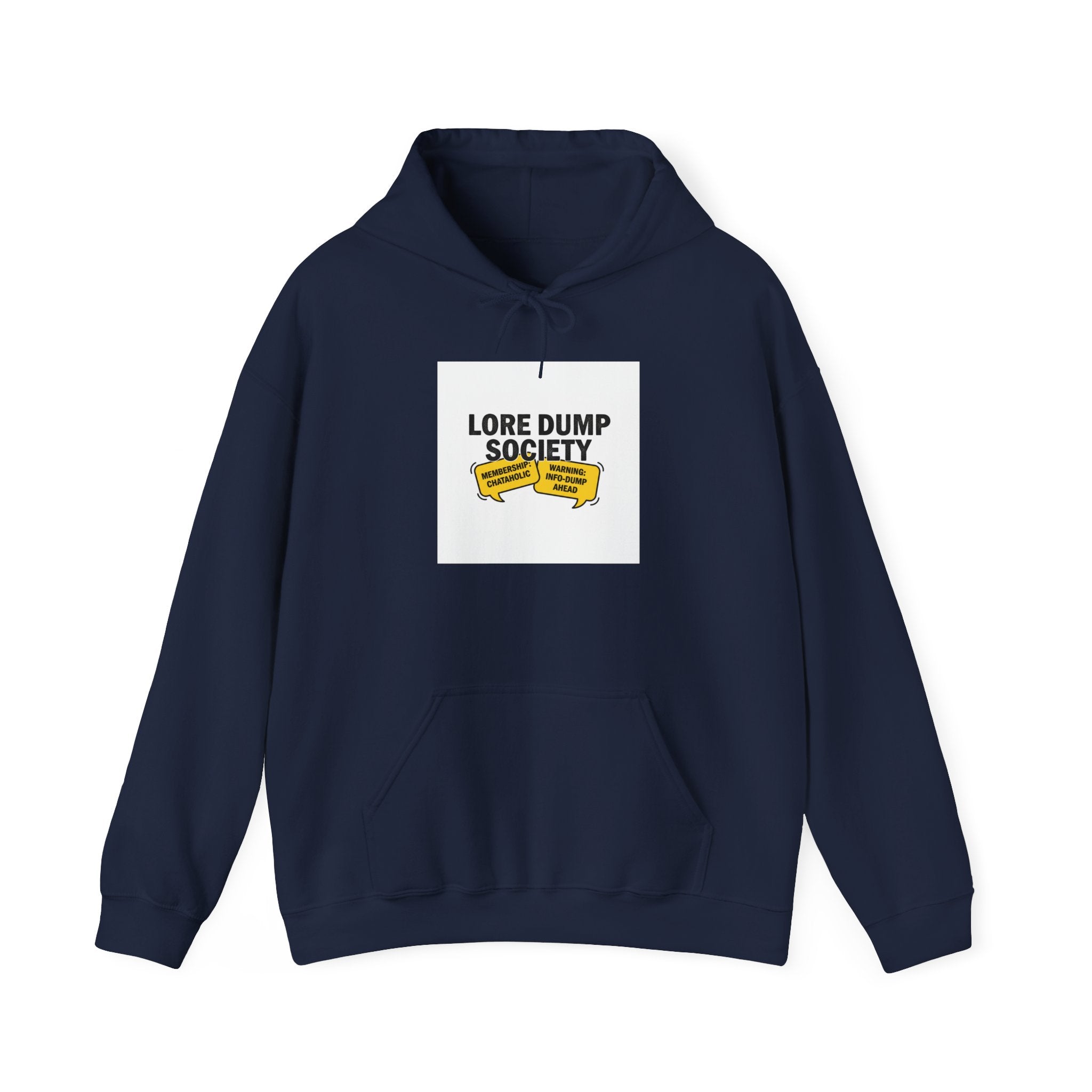Lore Dump Society Hoodie | oversharing meme, lore club badge