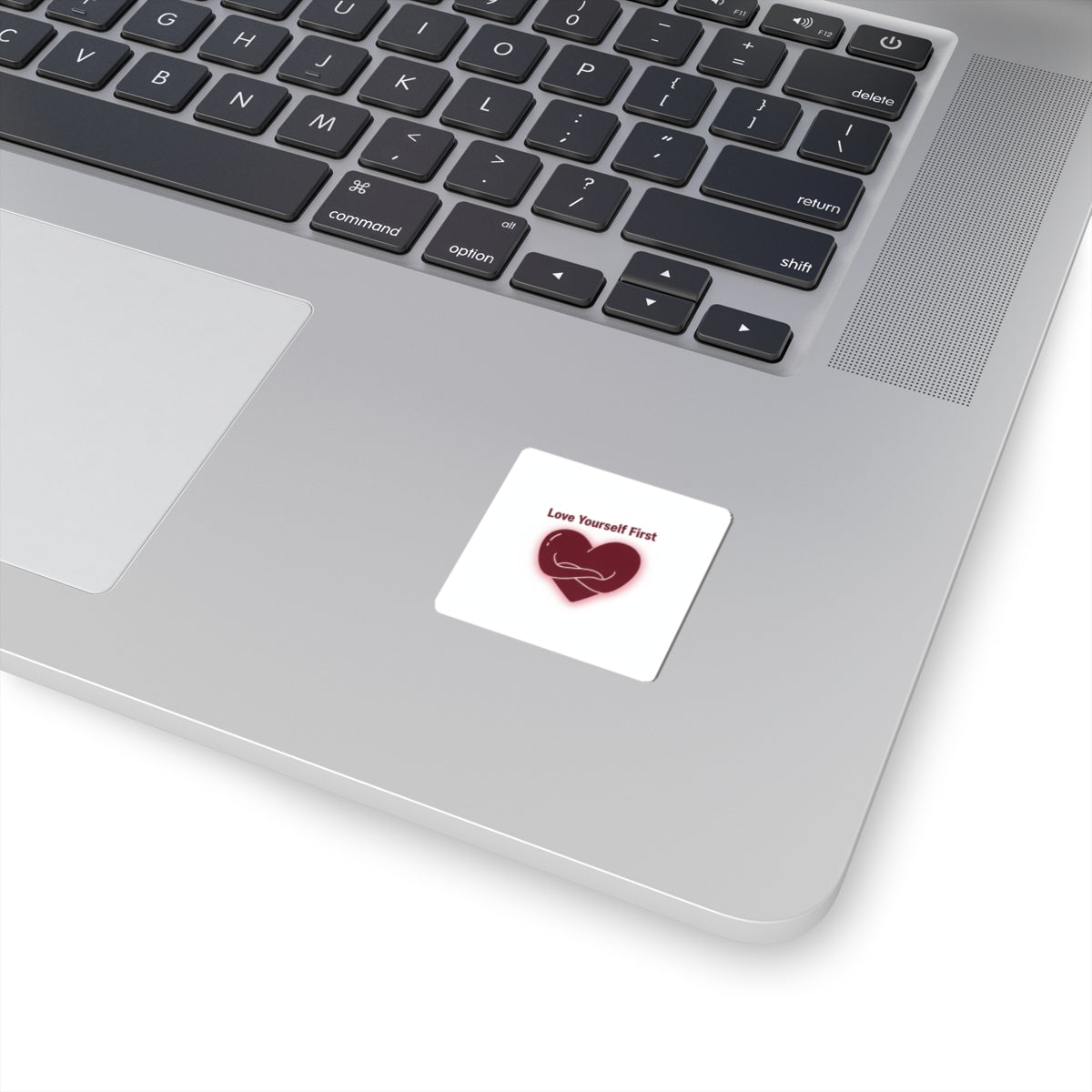 Love Yourself First Sticker | anti love, edgy heart decal
