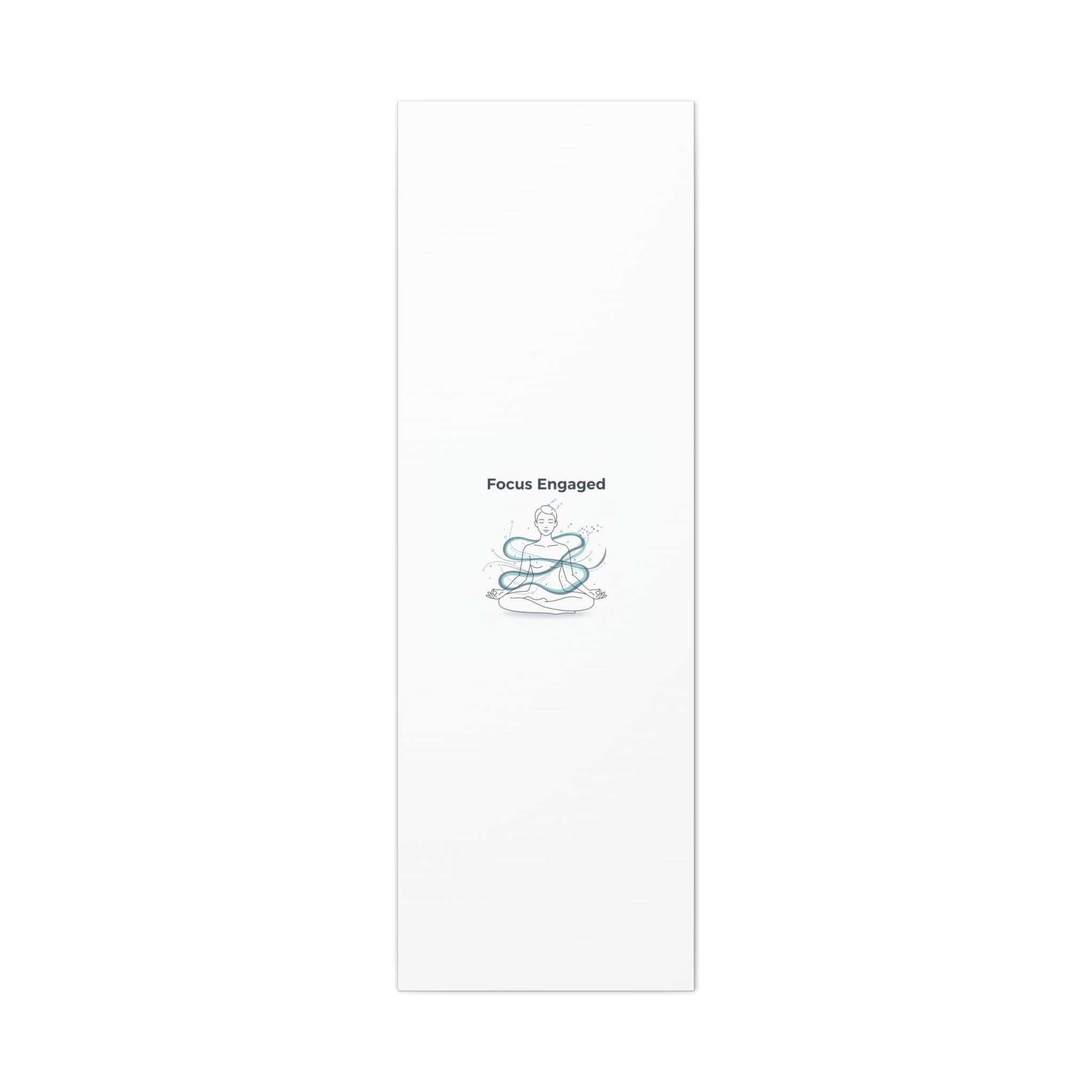 Focus Engaged Canvas, flow state poster | productivity art, ADHD merch