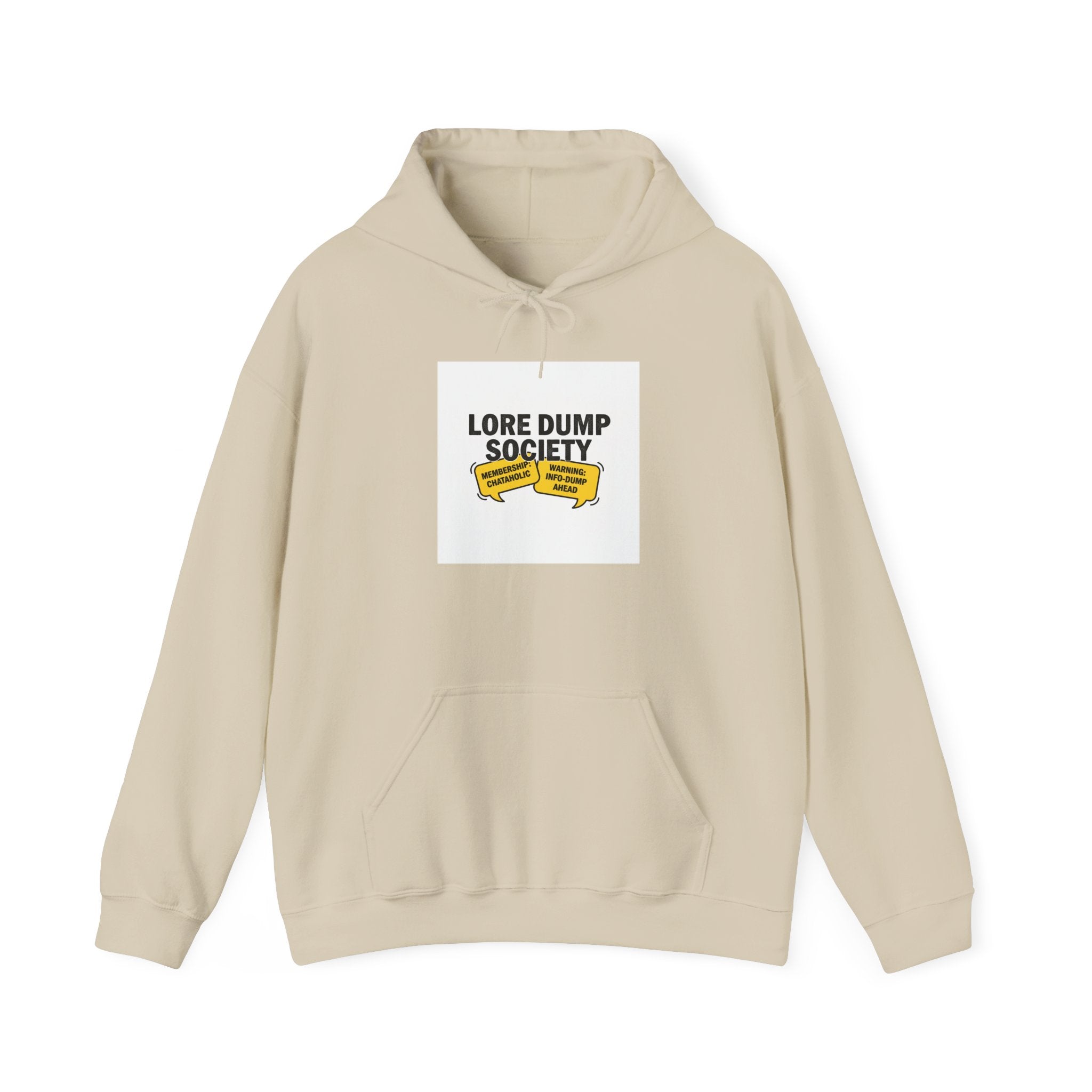 Lore Dump Society Hoodie | oversharing meme, lore club badge