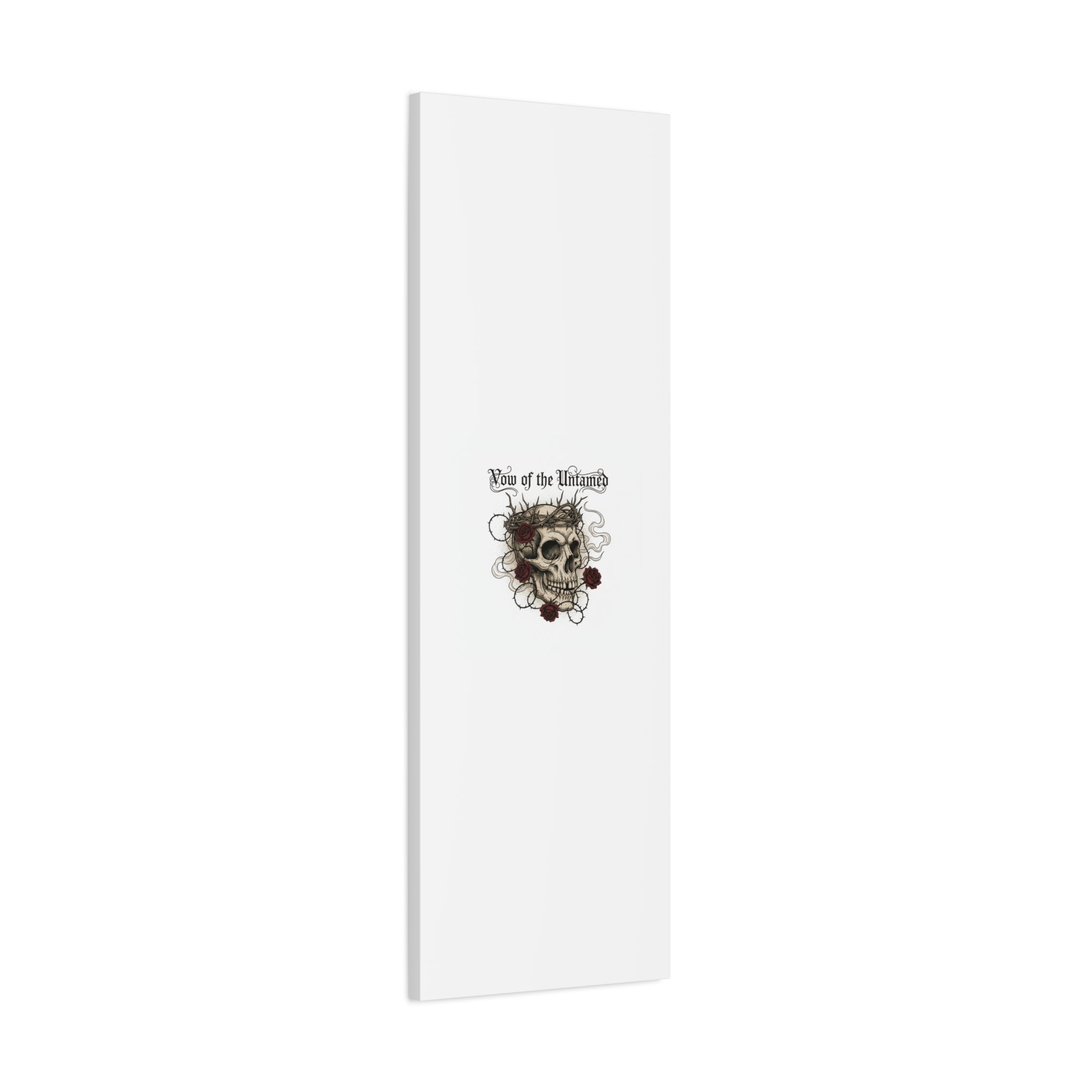 Vow of the Untamed Skull Canvas | western skull art, gothic Americana