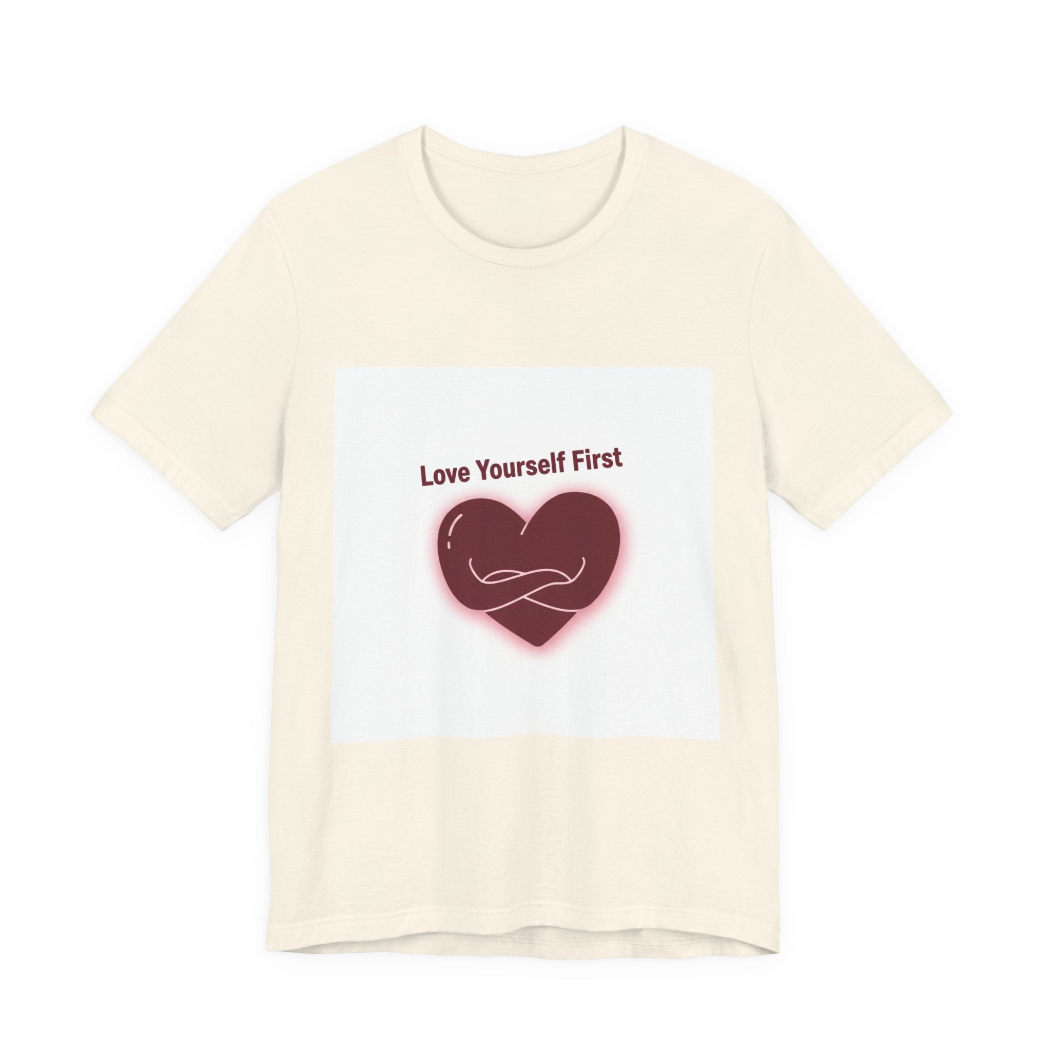 Love Yourself First Heart Tee | anti love graphic, edgy heart shirt