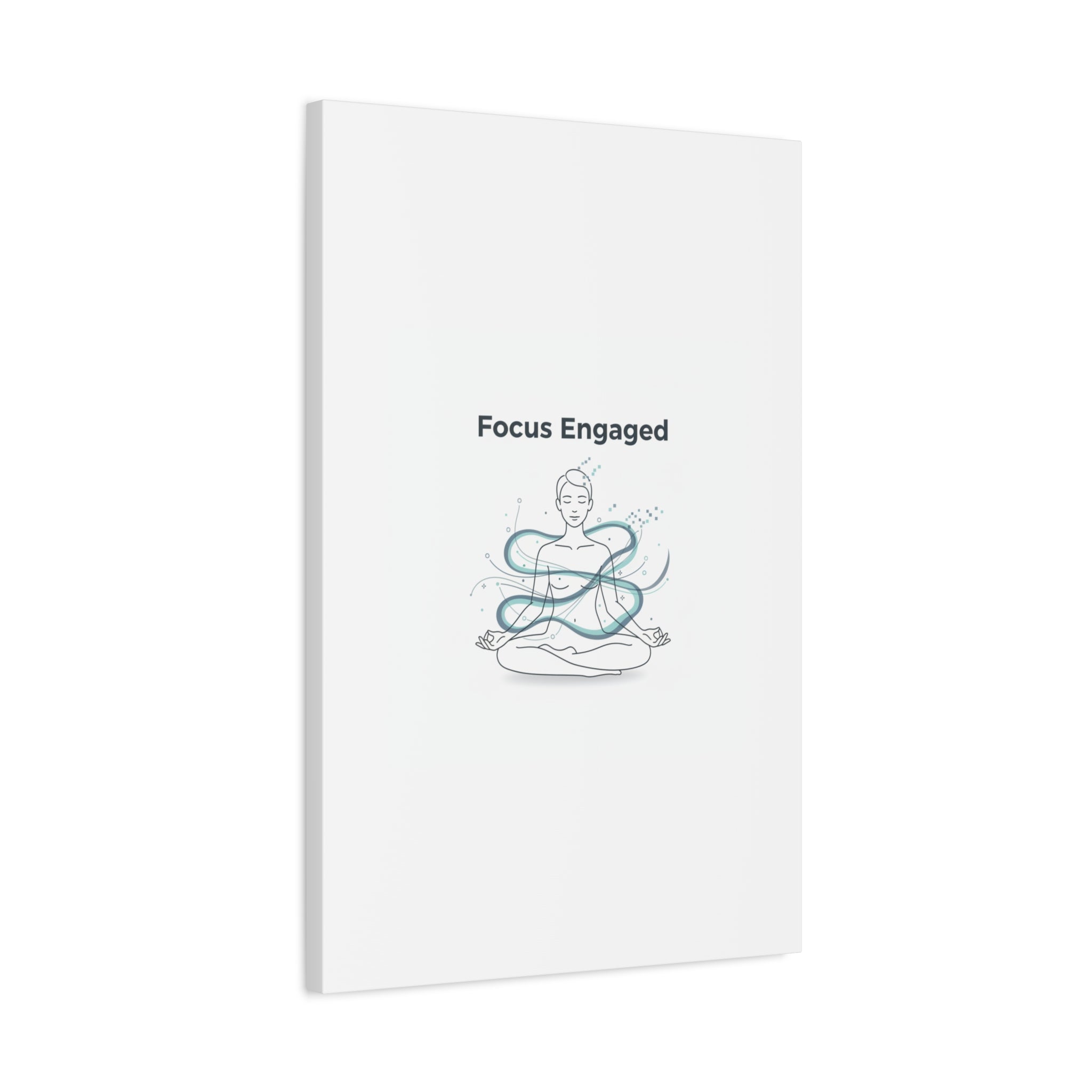 Focus Engaged Canvas, flow state poster | productivity art, ADHD merch