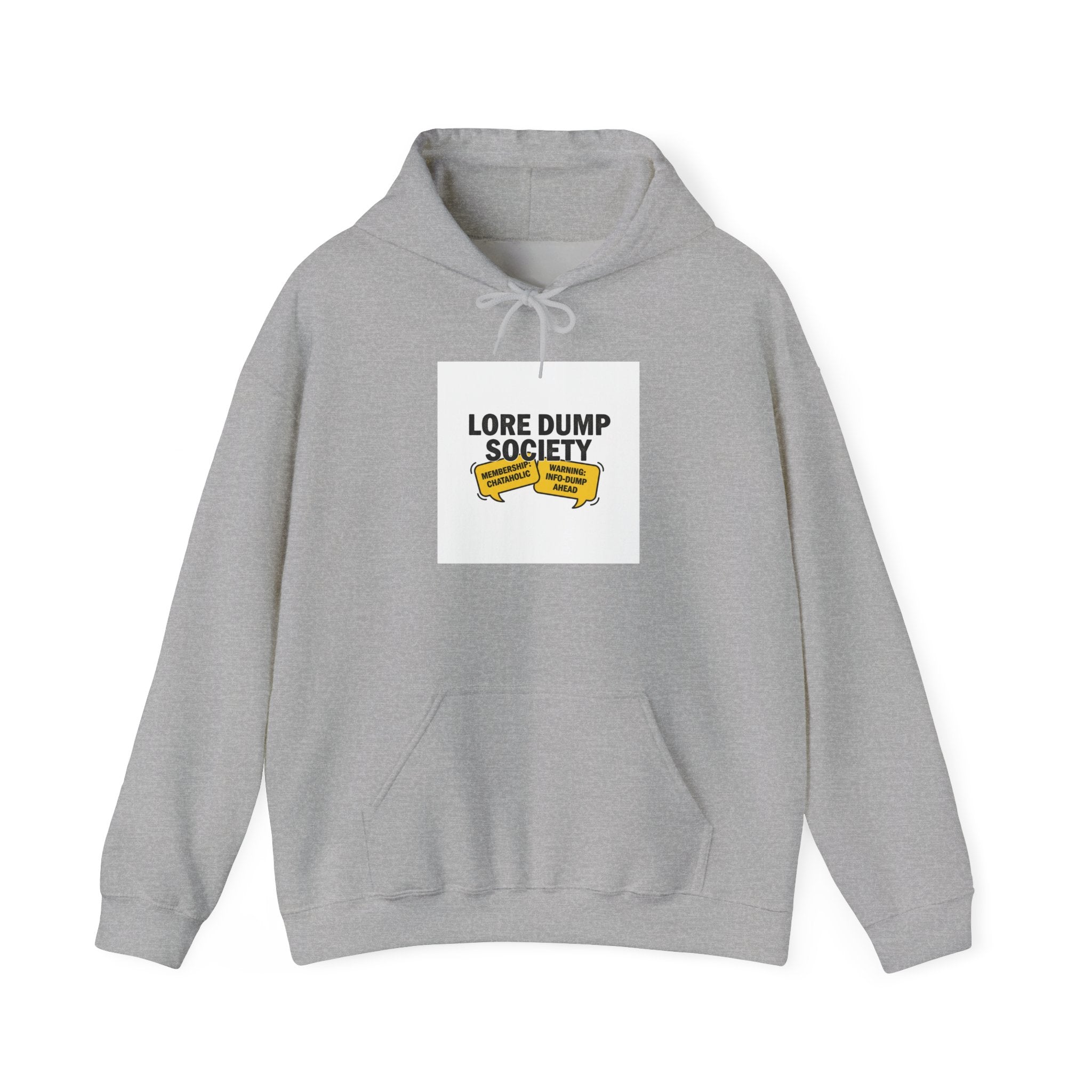 Lore Dump Society Hoodie | oversharing meme, lore club badge