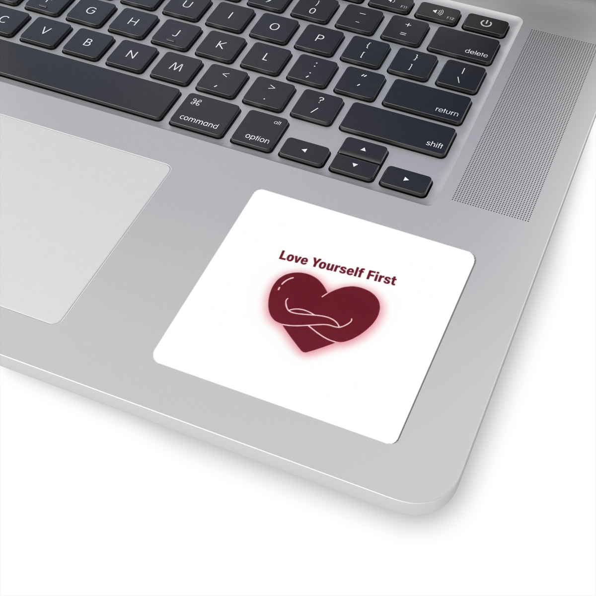 Love Yourself First Sticker | anti love, edgy heart decal