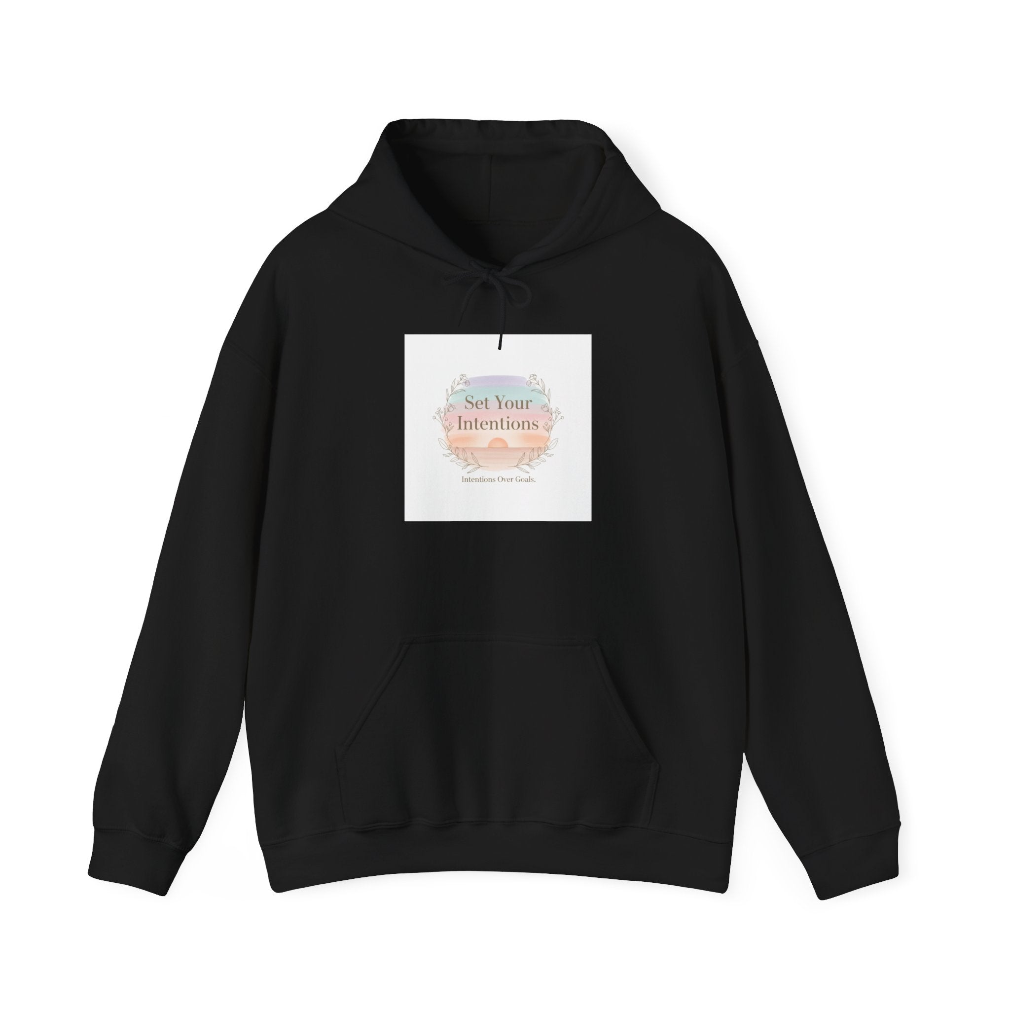 Gentle Intentions Hoodie | intention sticker, mindful goal shirt