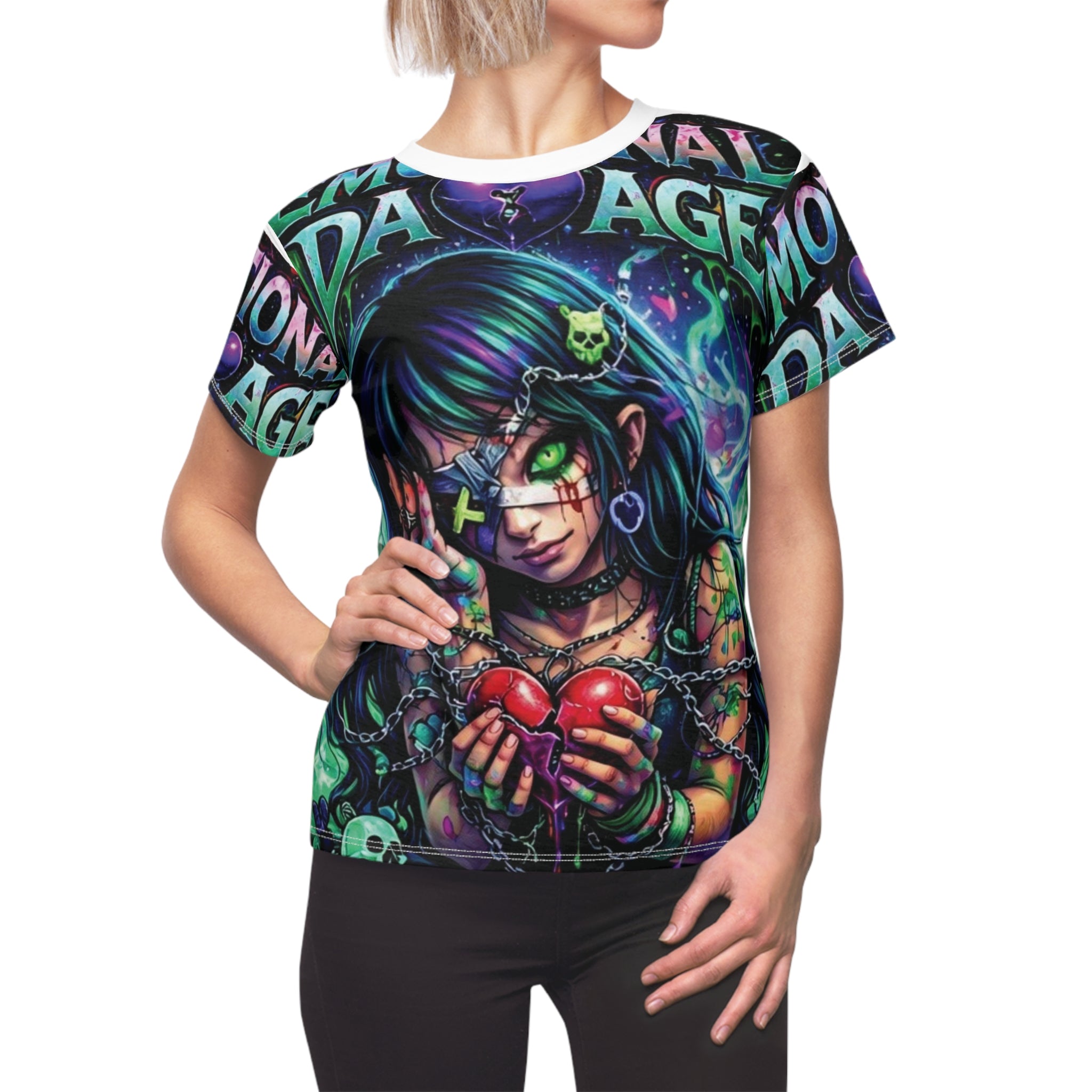 Emotional Damage Gothic Anime Tee — Women's All-Over Print
