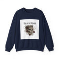 Western Skull Art Crewneck, cowboy horror shirt, gothic Americana
