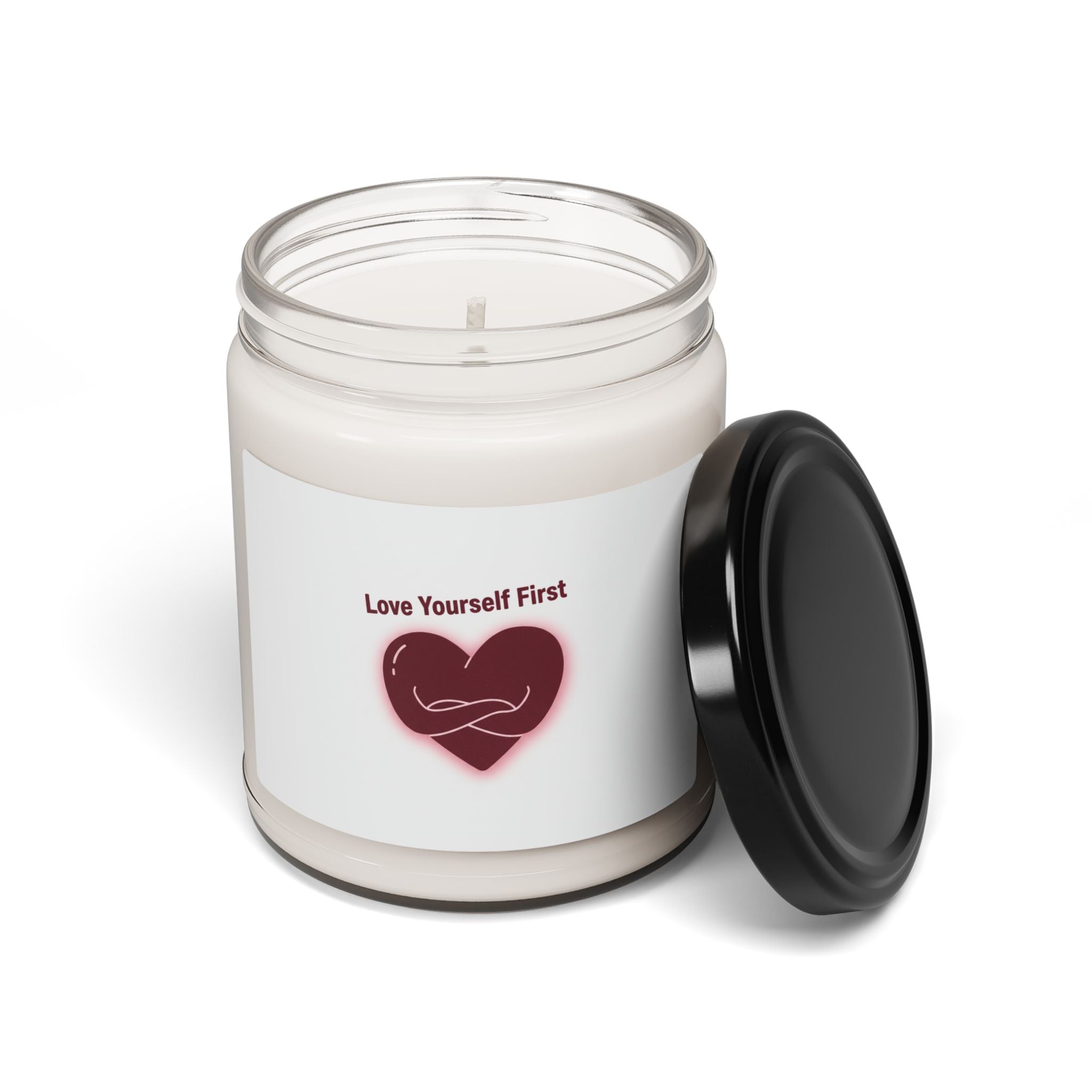 Love Yourself First Candle | Anti‑Valentine, Dark Heart Soy Candle