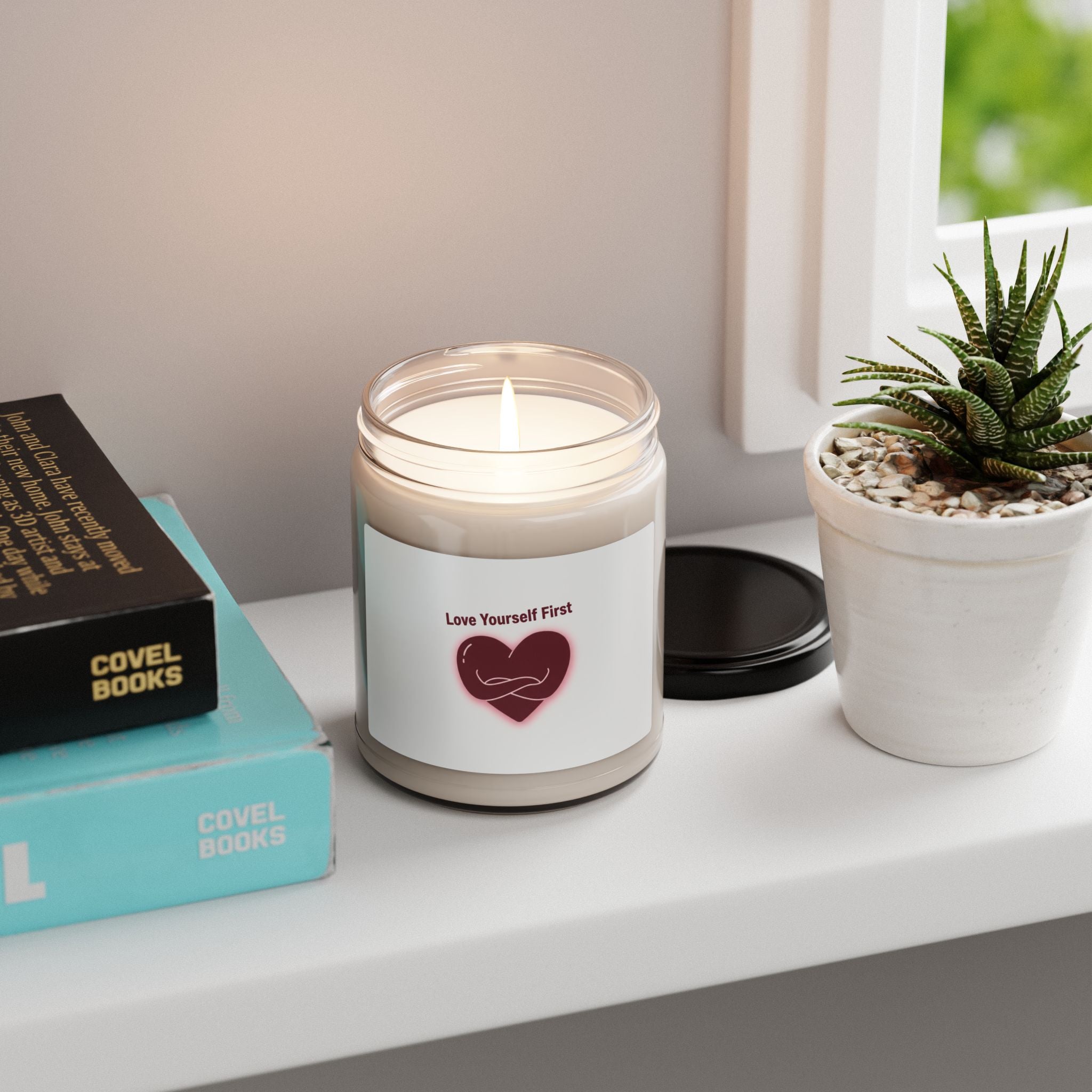 Love Yourself First Candle | Anti‑Valentine, Dark Heart Soy Candle