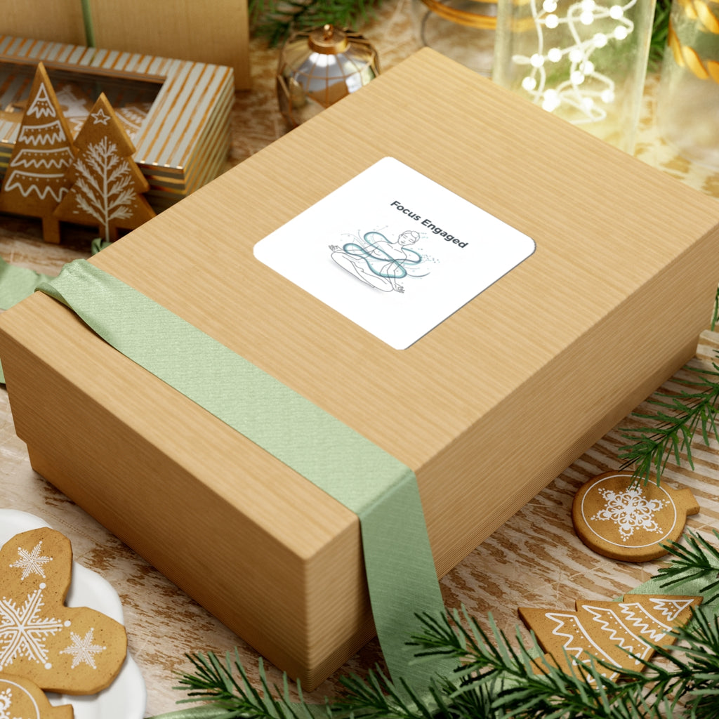 Focus Engaged Kiss-Cut Sticker | Flow State, Productivity Motivation