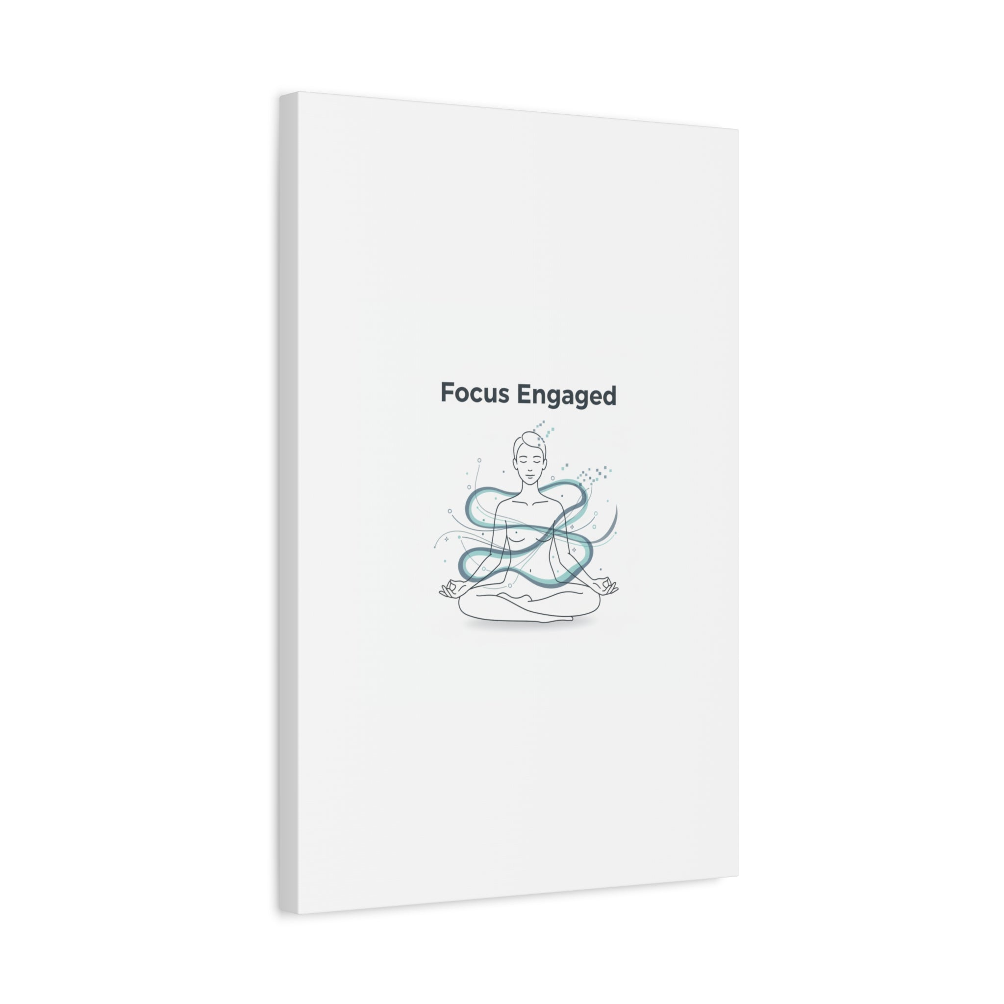 Focus Engaged Canvas, flow state poster | productivity art, ADHD merch