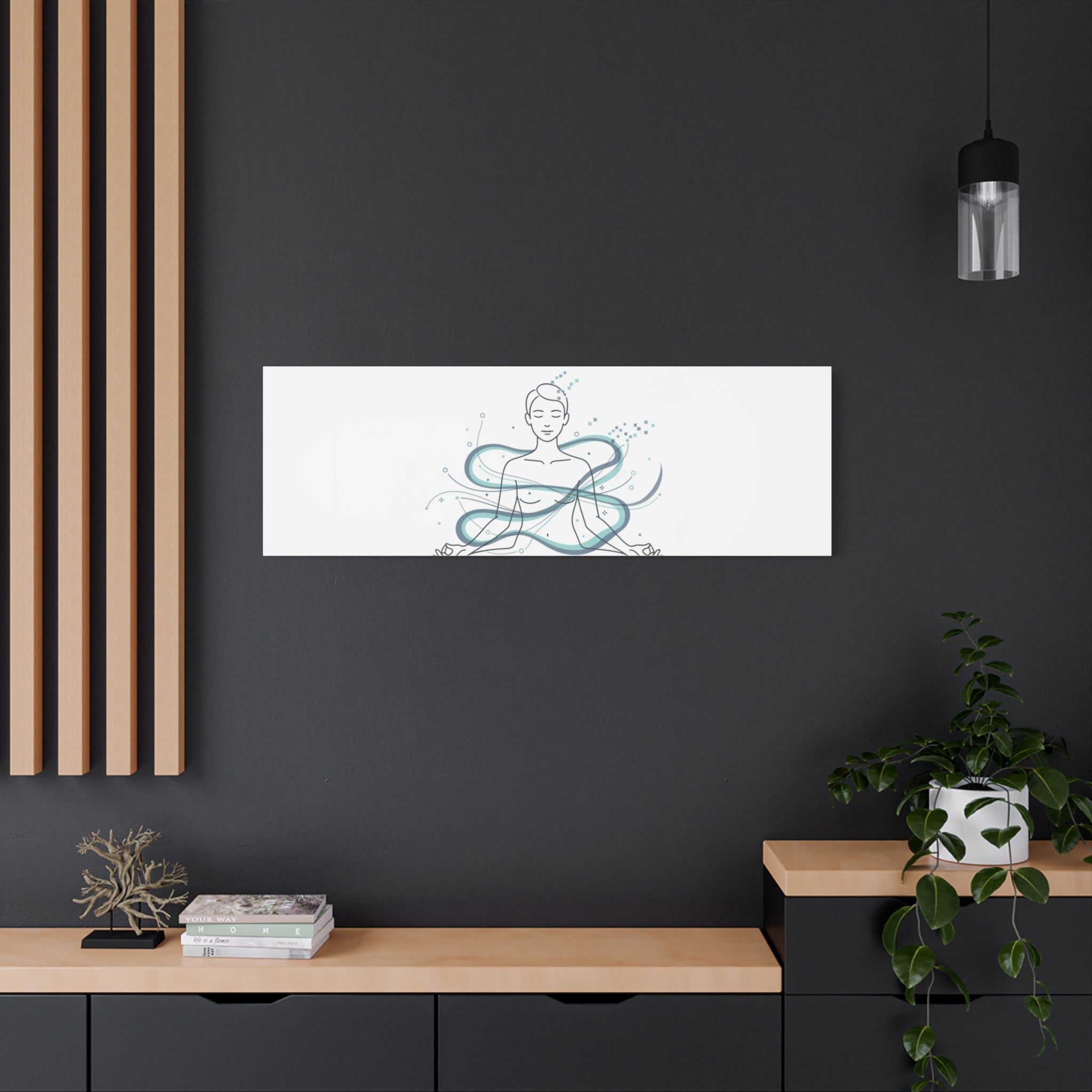 Focus Engaged Canvas, flow state poster | productivity art, ADHD merch