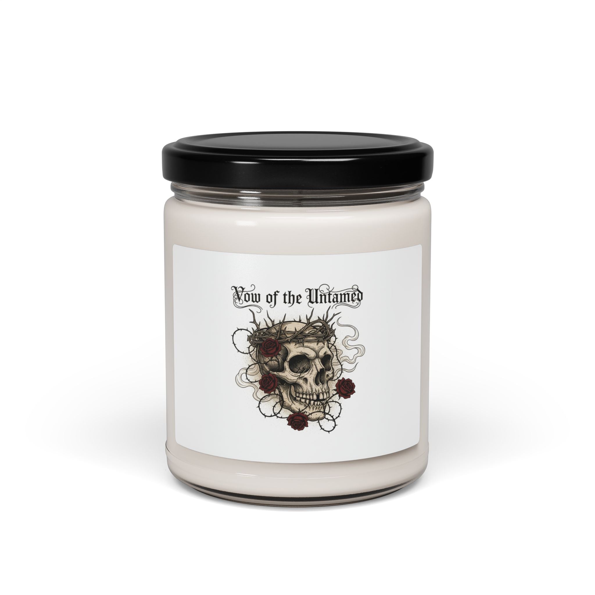 Western Gothic Skull Candle, Scented Soy Candle | Gothic Americana, Desert Noir